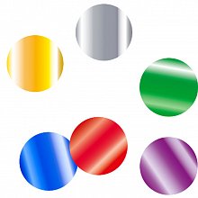 Металлизированное конфетти Круги разноцветные 4,1 см 1кг