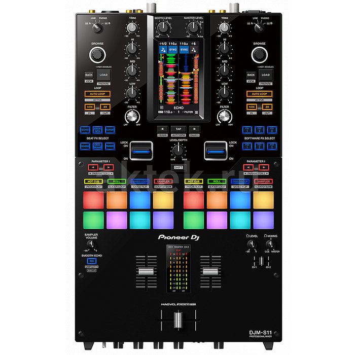 Скретч-микшер/контроллер для Serato DJ и rekordbox PIONEER DJM-S11