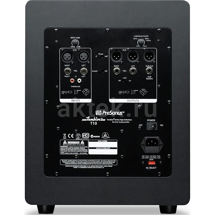 Активный студийный сабвуфер PreSonus Temblor T10 2