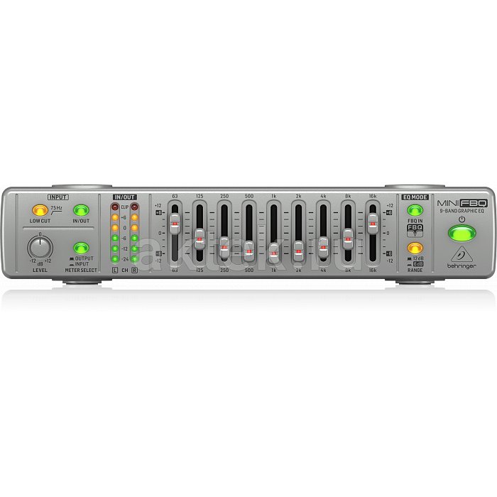 Behringer FBQ800 V2 cверхкомпактный 9-полосный графический эквалайзер