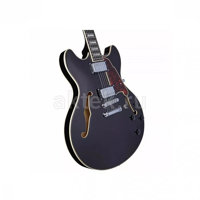 D'Angelico Premier DC Black Flake электрогитара, HH, корпус из клёна 2