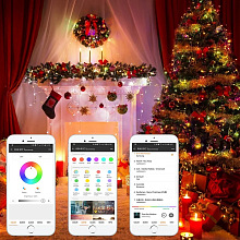 Ёлочная гирлянда с управлением через смартфон Garland Smart RGB 5 метров 3