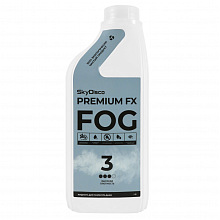 Жидкость для дым машины SkyDisco Premium FX FOG 3 медленного рассеивания, с ароматом мультифрукт, 1л