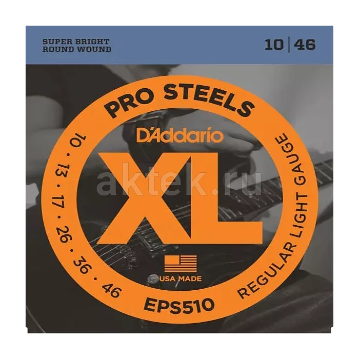 D'Addario EPS510 комплект струн, калибр 10-46, Regular Light