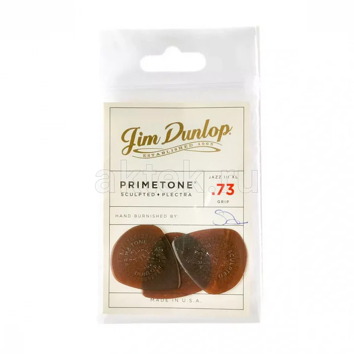 Dunlop 520P073 Primetone Jazz III XL медиаторы, 0,73 мм 4