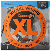 D'Addario EXL110-7 комплект струн, 7 струн, калибр 10-59