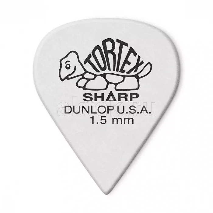 Dunlop 412P150 Tortex Sharp медиаторы, 1,5 мм, 12 шт