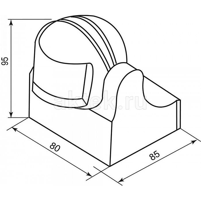 Датчик движения Feron SEN11/LX-39 1100W 12m 180° белый 2