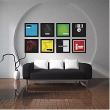 Glorious Vinyl Frame Set Black три рамки для обложек 12″ 3 Glorious Vinyl Frame Set Black три рамки для обложек 12″ 3
