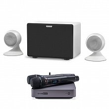 Домашнее профессиональное караоке EVOBOX PLUS Graphite с годовым обновлением + Sphere 2.1 Pearl