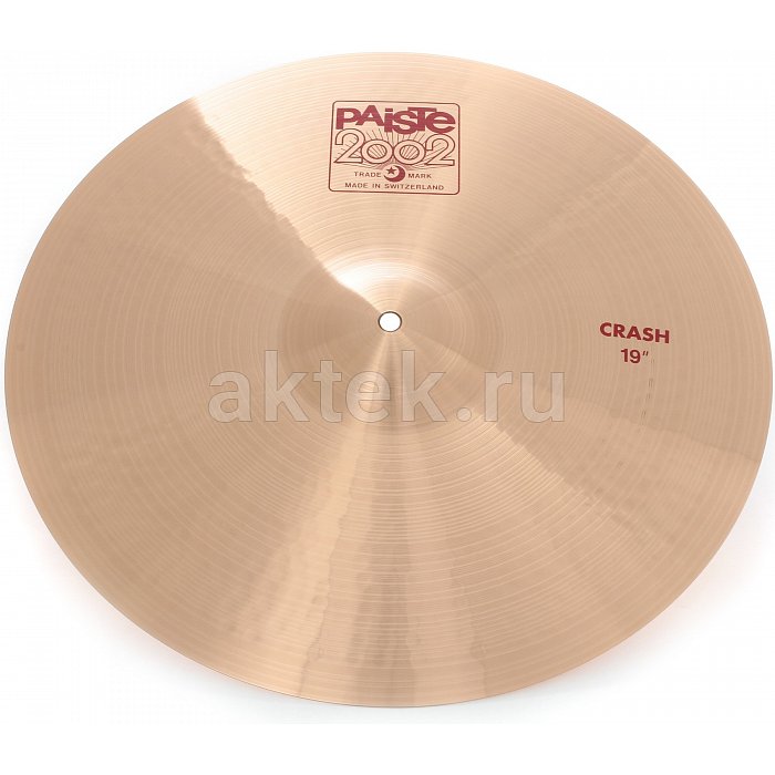 Paiste 19" 2002 Crash крэш-тарелка из бронзы CuSn8