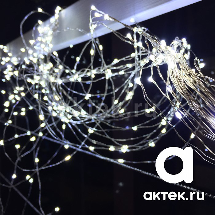 Светодиодная гирлянда роса Global LED Cold white 3V 4