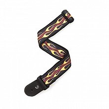 Ремень для гитары D’Addario 50MM Hotrod Flame, Red