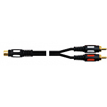 Кабель аудио Plastic Gold 1xRCA "мама" - 2xRCA "папа" 0.3 м 2