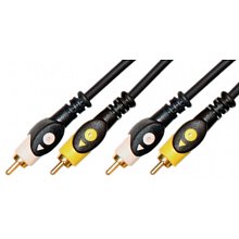 Аудио кабель Plastic Gold PRO 2xRCA "папа" - 2xRCA "папа" 2 м