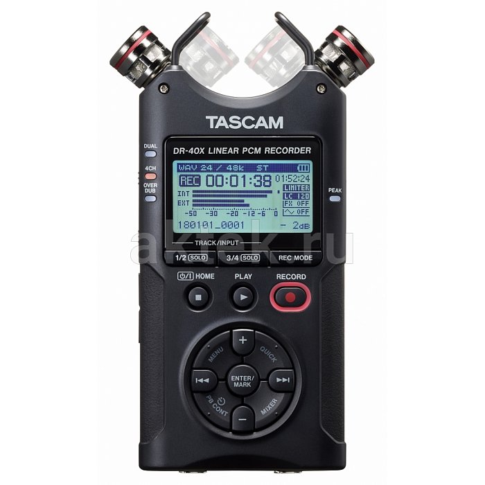 Портативный аудиорекордер TASCAM DR-40X 4