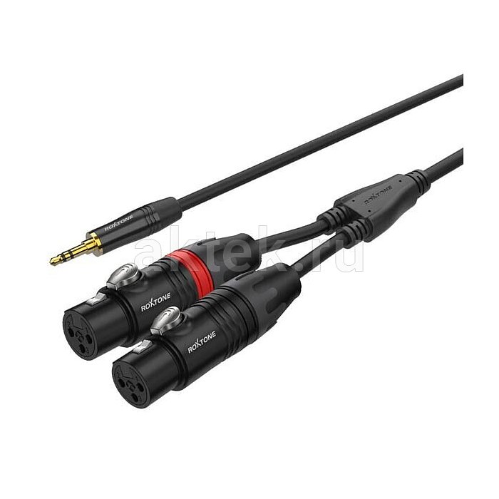 ROXTONE PACC230/2 аудиокабель XLR–Jack 3,5, 2 м, 2×0,22 мм² 2