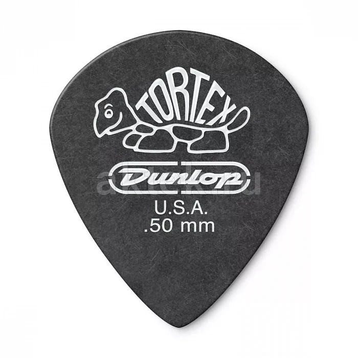 Dunlop 482P050 Tortex Pitch Black Jazz медиаторы, 0,5 мм