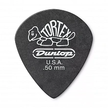 Dunlop 482P050 Tortex Pitch Black Jazz медиаторы, 0,5 мм