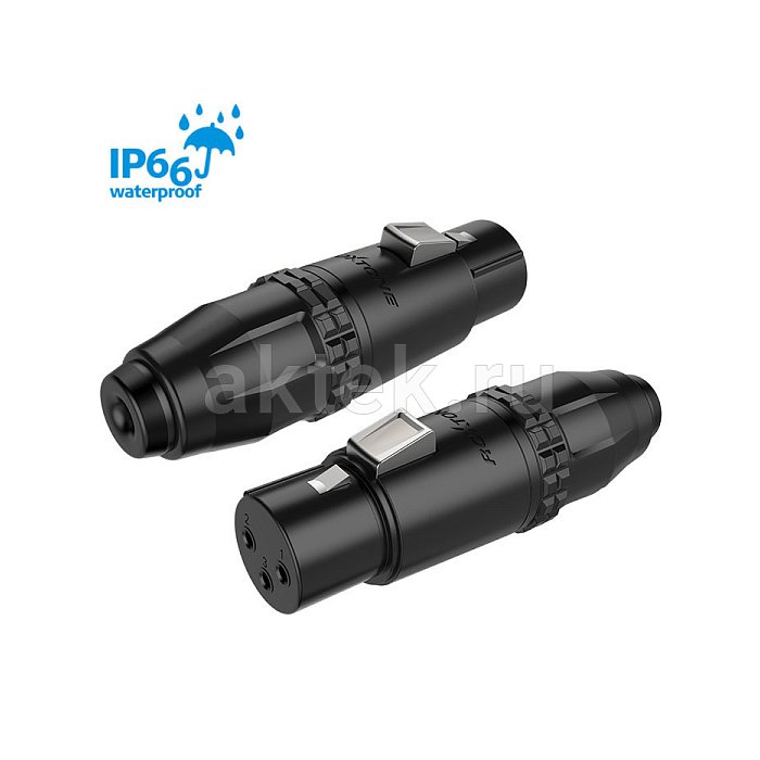 ROXTONE RX3FWP-BG разъём XLR, чёрный, гнездо, IP66 2