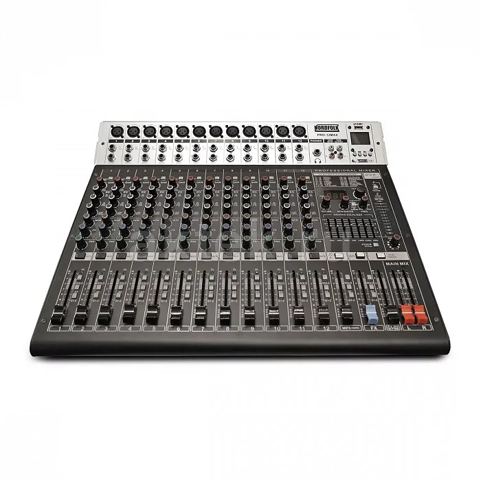 Nordfolk PRO-12MAX микшерный пульт, 12 каналов, DSP, 256 пресетов