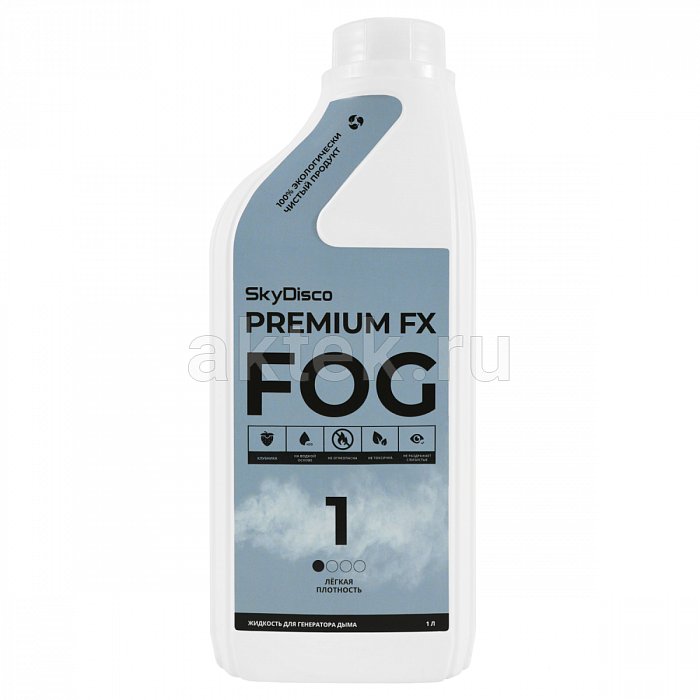 Жидкость для дым машины SkyDisco Premium FX FOG 1 легкого рассеивания, 1л Клубника