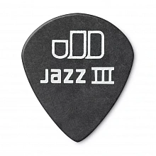Dunlop 482P088 Tortex Pitch Black Jazz медиаторы, 0,88 мм 3