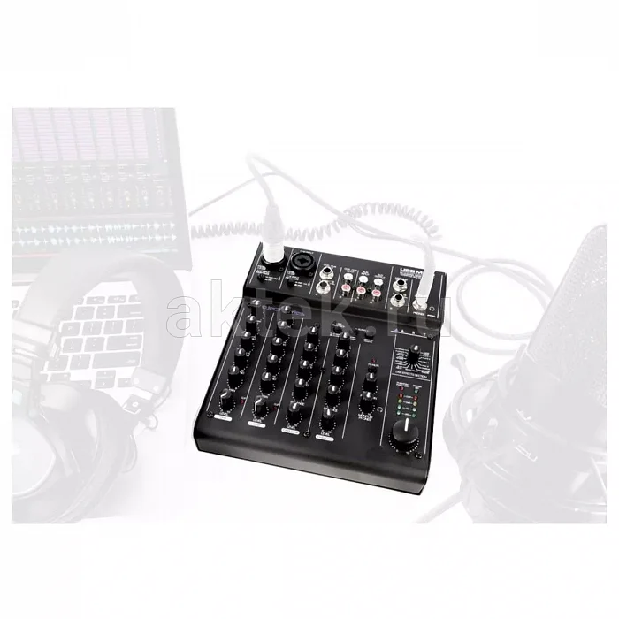 ART USBMix6 шестиканальный USB-микшер-аудиоинтерфейс, 2 микрофонных входа, фантомное питание 5