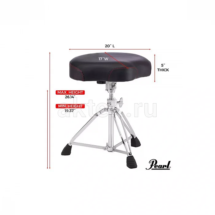 Pearl D-3500 барабанная банкетка с мото-седлом 7