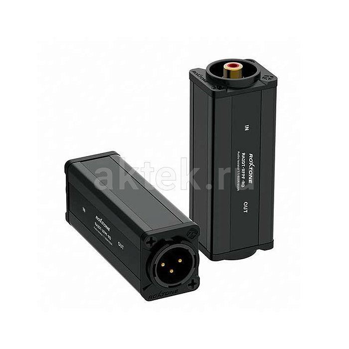 ROXTONE RA2DT-XMPF-RD аудиопереходник, цвет красный, трансформаторная развязка, XLR, RCA