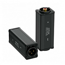 ROXTONE RA2DT-XMPF-RD аудиопереходник, цвет красный, трансформаторная развязка, XLR, RCA