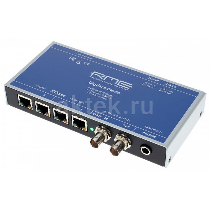 USB-аудиоинтерфейс RME Digiface Dante с Dante/MADI