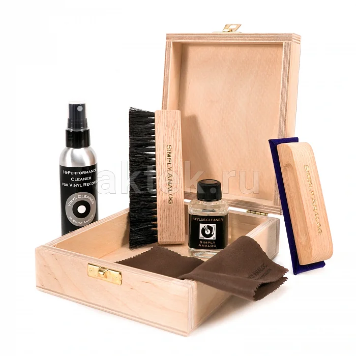Набор для очистки виниловых пластинок Simply Analog Deluxe Wood Edition 2