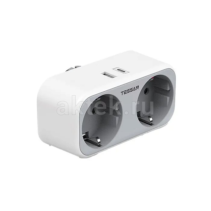 Сетевой фильтр Tessan TS-WS02DE01 Grey