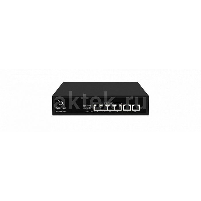 AirLive POE-GSH420-65 неуправляемый коммутатор 4×PoE+ гигабит бюджет 60Вт