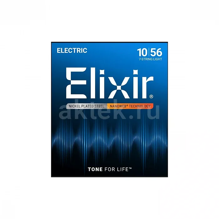 Elixir 12057 NanoWeb комплект струн, калибр 10-56, Light