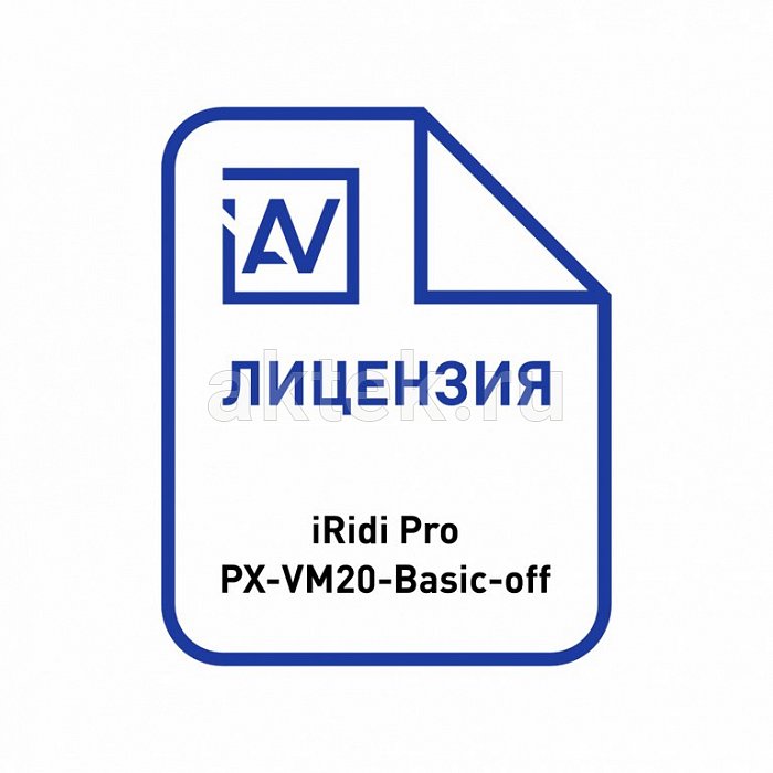 iRidi i3pro-px-vm20-basic-dp-off лицензия программного обеспечения