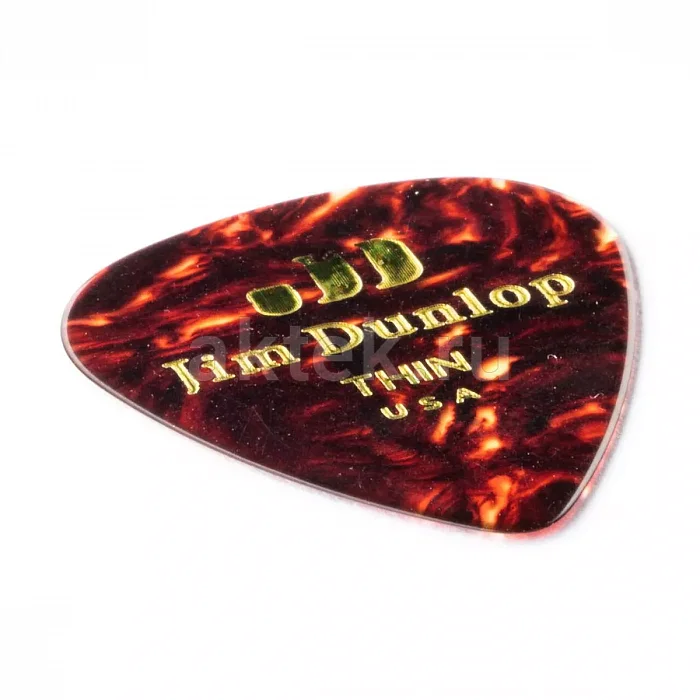 Dunlop 483P05TH Celluloid Shell Thin 12Pack медиаторы, целлулоид, 12 шт 2
