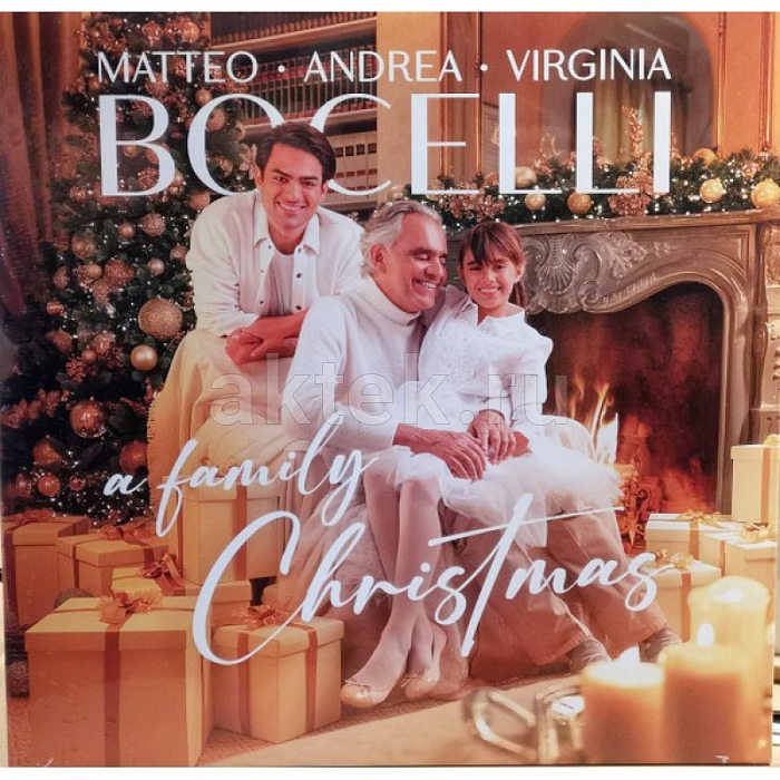 Виниловая пластинка ANDREA, MATTEO AND VIRGINIA BOCELLI - A FAMILY CHRISTMAS BLACK VINYL 12" 2