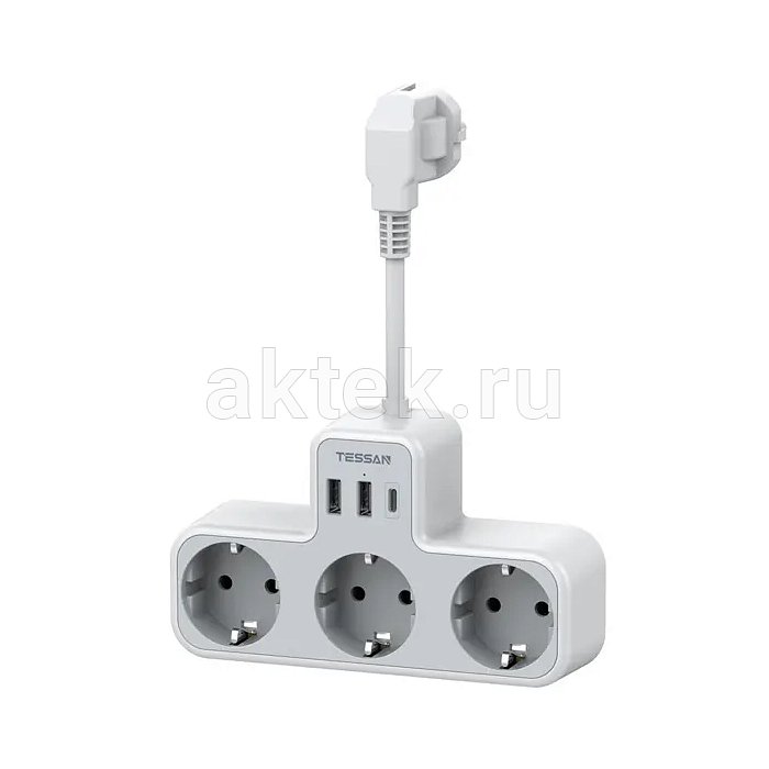 Сетевой фильтр Tessan TS-323X-C Grey