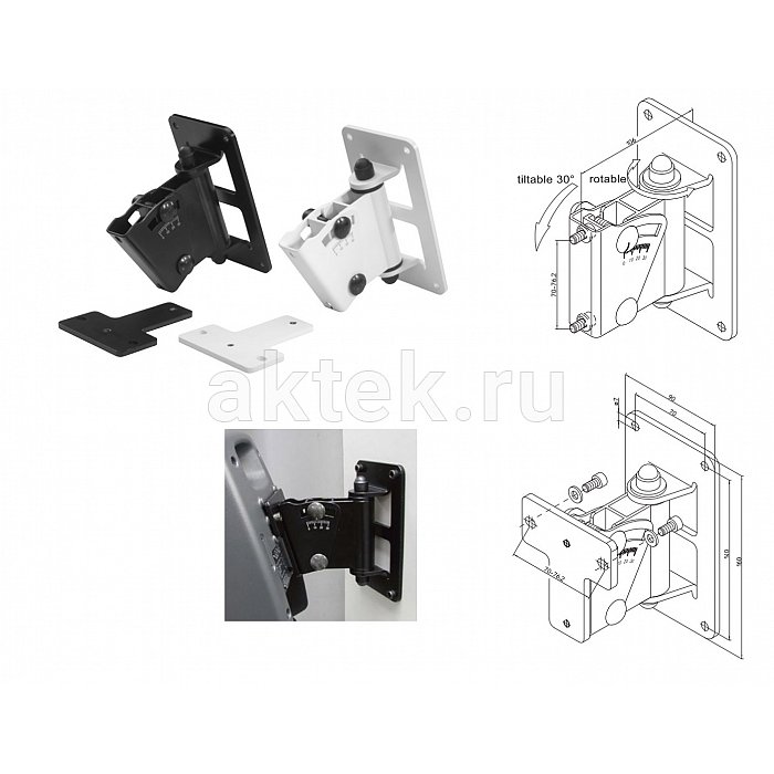 Genelec 8000-402W настенное крепление для 8030-8050, 8330-8350, белый 2