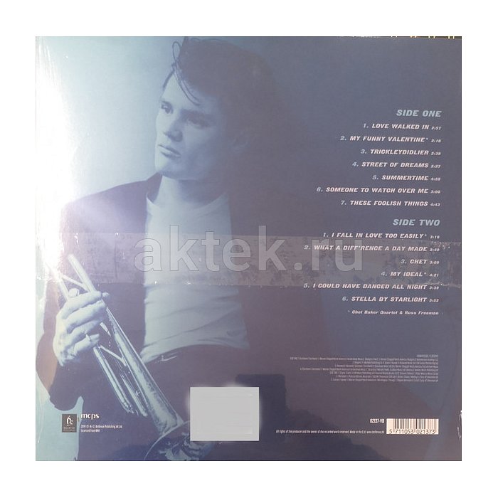 Виниловая пластинка CHET BAKER - CHET BAKER 180 GRAM BLACK VINYL 12" 2