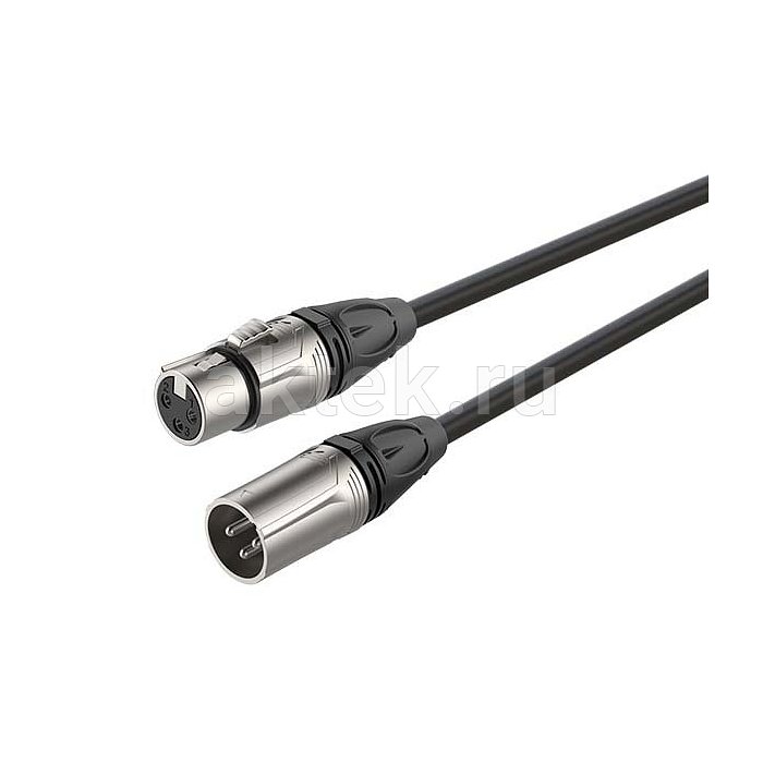 ROXTONE DMXX200/0,5 микрофонный кабель XLR–XLR, 0,5 м, 2×0,22 мм²