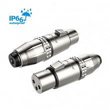 ROXTONE RX3FWP-NG разъём XLR, серебристый, гнездо, IP66 2 ROXTONE RX3FWP-NG разъём XLR, серебристый, гнездо, IP66 2