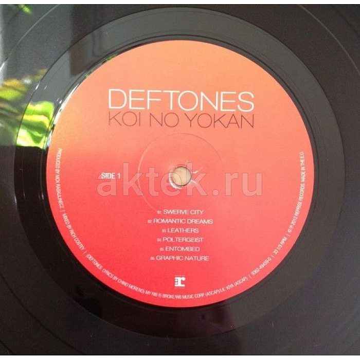 Виниловая пластинка DEFTONES - KOI NO YOKAN 180 GRAM BLACK VINYL 12" 3