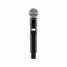 SHURE QLXD2/SM58 G51 ручной передатчик с капсюлем SM58, чёрный