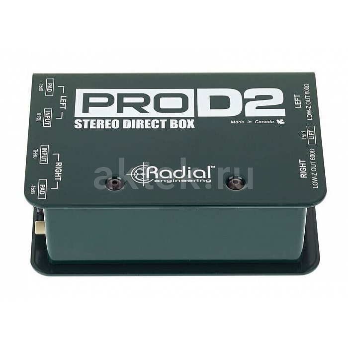 Директ-бокс Radial ProD2 2-channel Passive Instrument Direct Box 10
