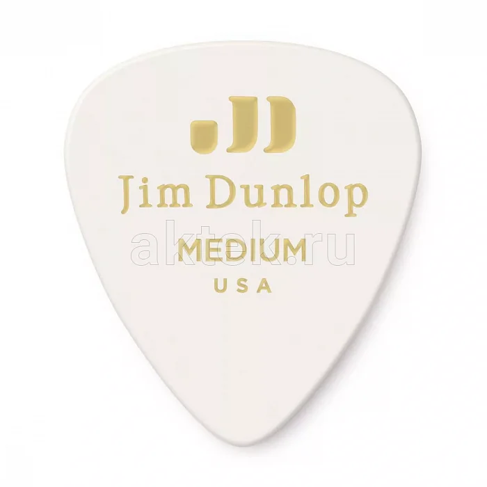 Dunlop 483P01MD Celluloid White Medium 12Pack медиаторы, целлулоид, 12 шт