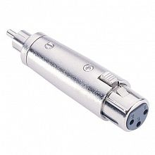 Adam Hall 7868 Silver адаптер XLR-F–RCA-mono-M
