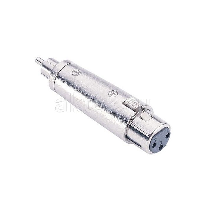 Adam Hall 7868 Silver адаптер XLR-F–RCA-mono-M